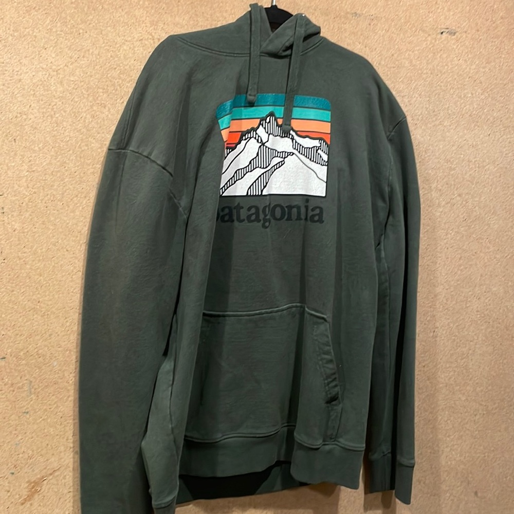 Olive green Patagonia hoodie